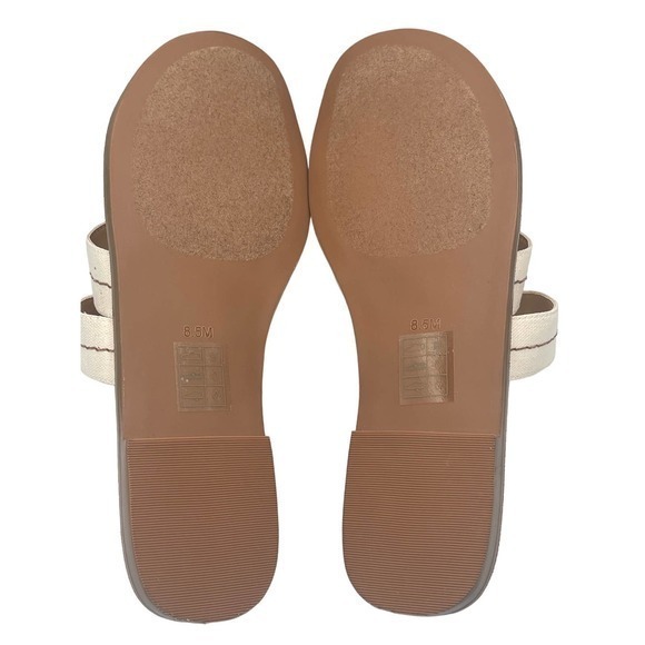 Jack‎ Rogers Ivory & Luggage Brown Sara Stitch Samdal - Picture 6 of 7